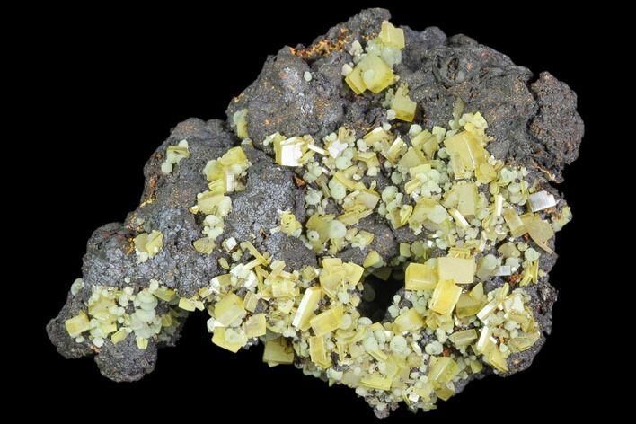 Wulfenite & Green Botryoidal Mimetite Association - Mexico #103508